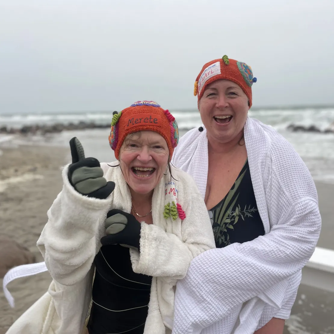 Skagen VinterbaderFestival med glade badedamer