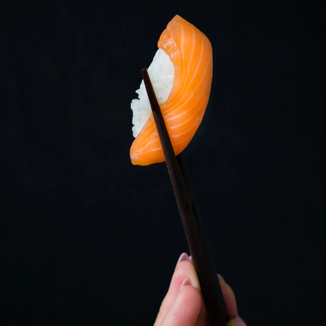 Lækker sushi med laks fra Skagen Salmon