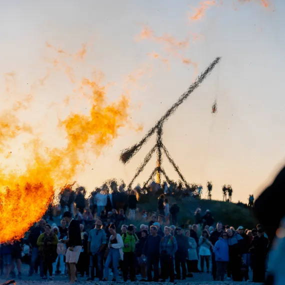 Sankt Hans på Sønderstrand i Skagen