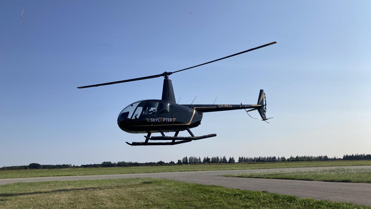 Skycopter - helikopterflyvning over Toppen af Danmark