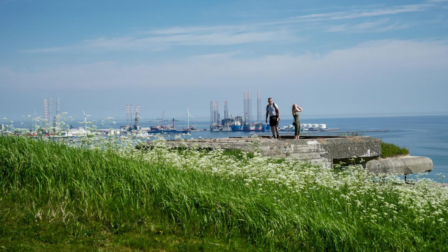 Udsigt fra Bangsbo Fort over Frederikshavn 