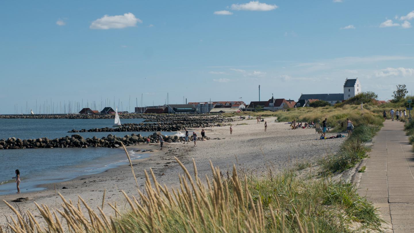 Strandpromenaden på Sæby Strand