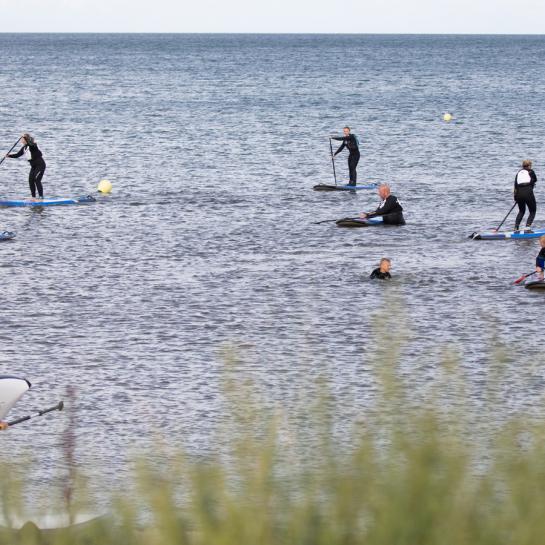 Aktiviteter på vandet ved Sæby Strand